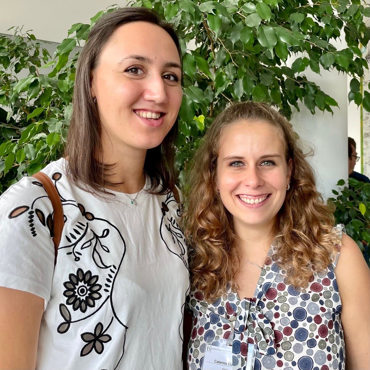 Marika & Caterina at the ESI conference in Frankfurt (September 2022)